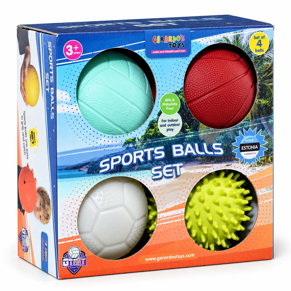 My First Sport-Balls – 4er-Set Sensorik-Bälle, ab 3 Jahren – Produktansicht 1