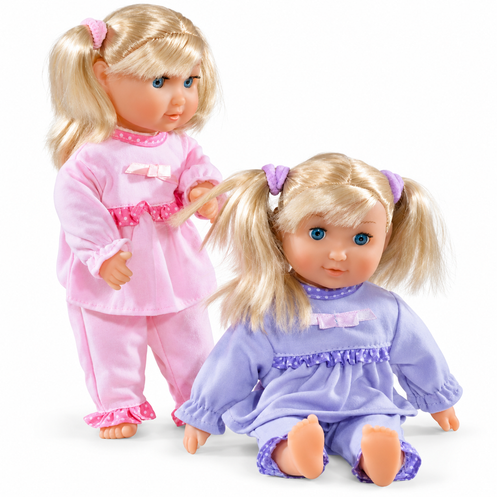 dollsworld Weichkörperpuppe mit Haaren, 25 cm, 2-fach sortiert – Produktansicht 1