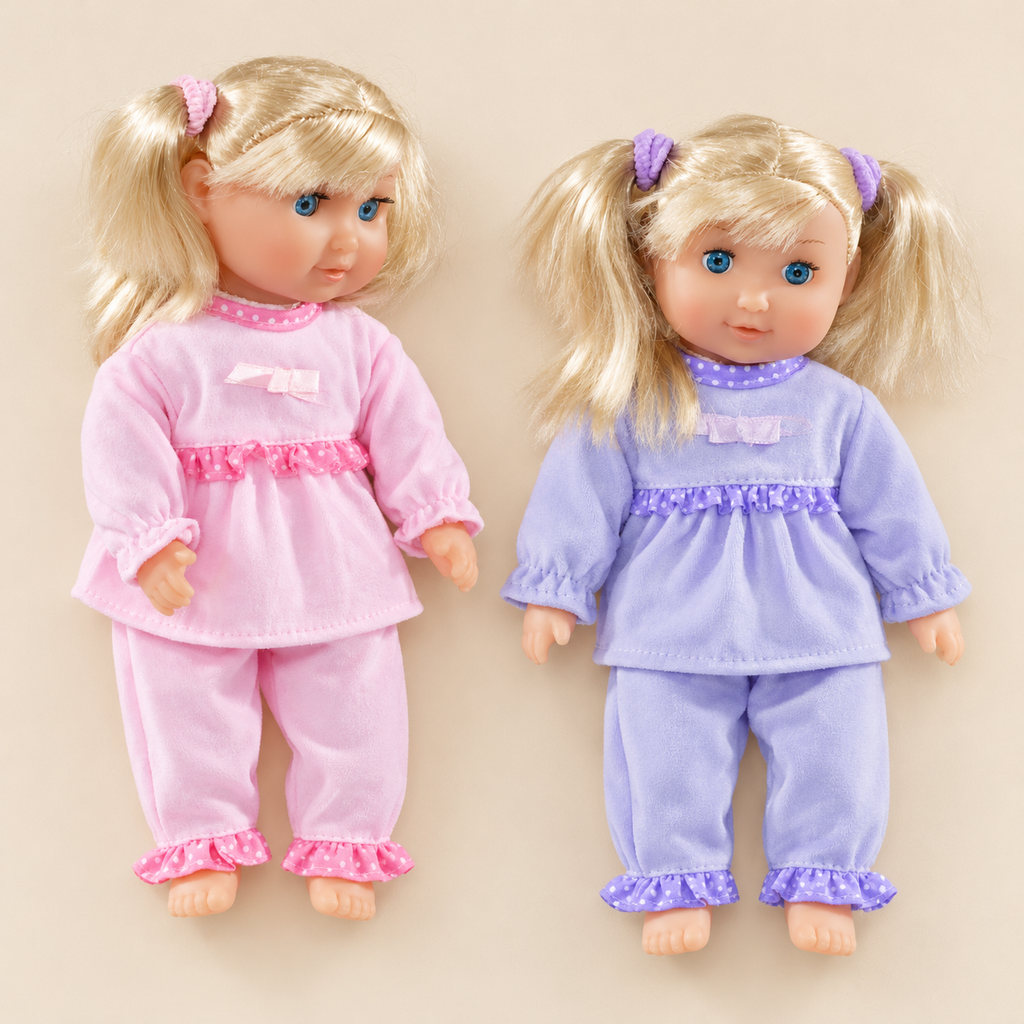 dollsworld Weichkörperpuppe mit Haaren, 25 cm, 2-fach sortiert – Produktansicht 2