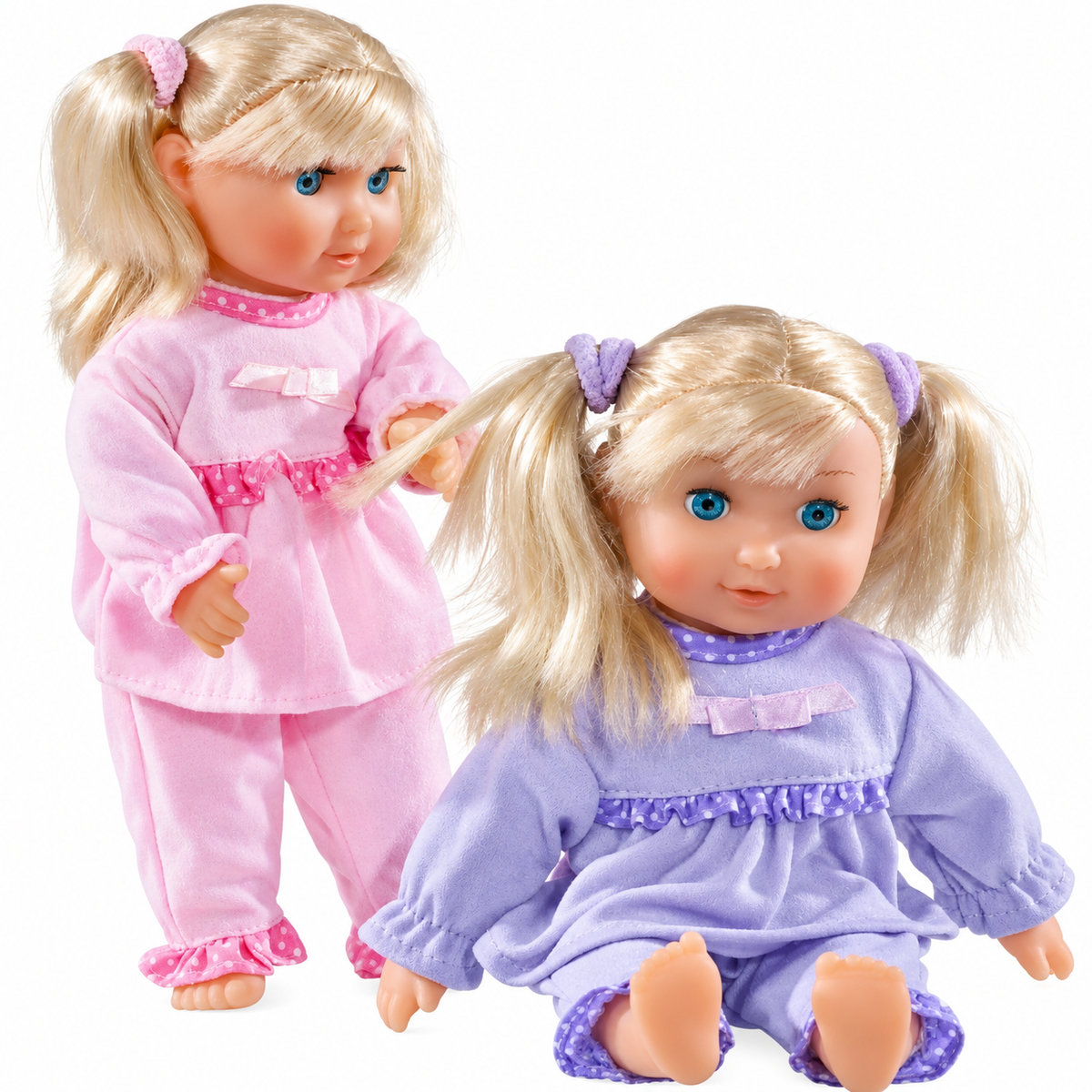 dollsworld Weichkörperpuppe mit Haaren, 25 cm, 2-fach sortiert – Produktansicht 3